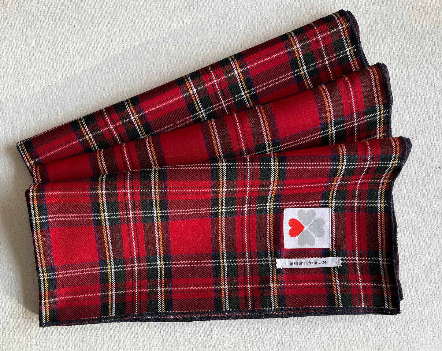 Checkered scarf Ralph Red