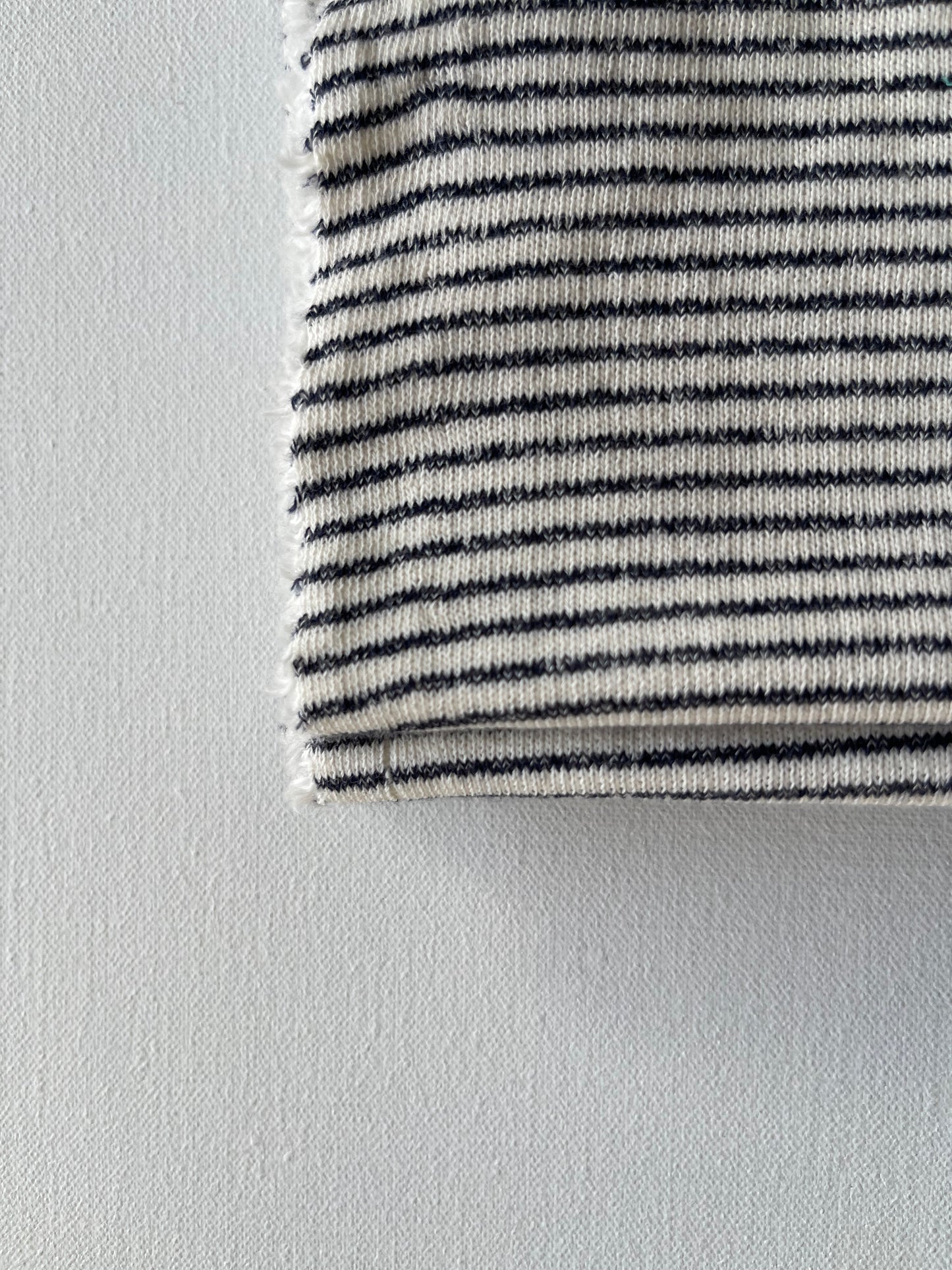 Grey stripes french terry scarf