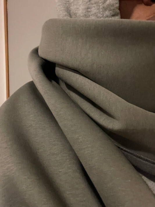 Taupe color fleece scarf