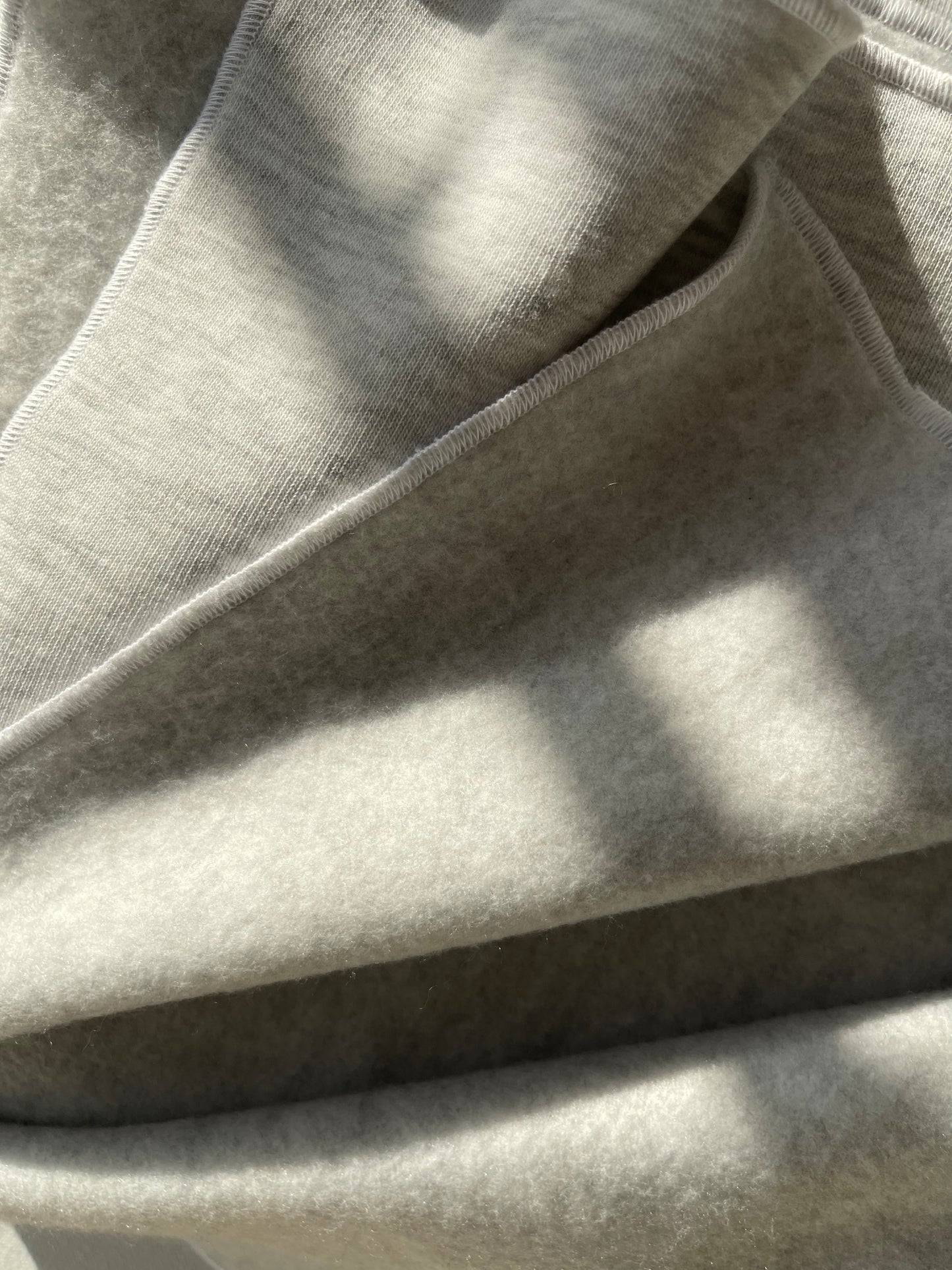 Fleece scarf light grey