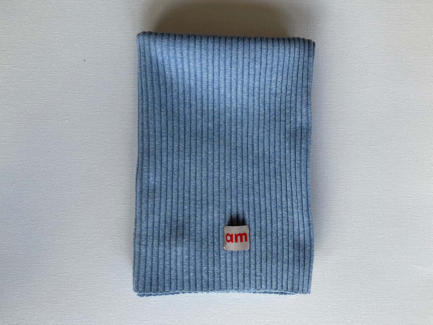 Light Blue rib knit snood